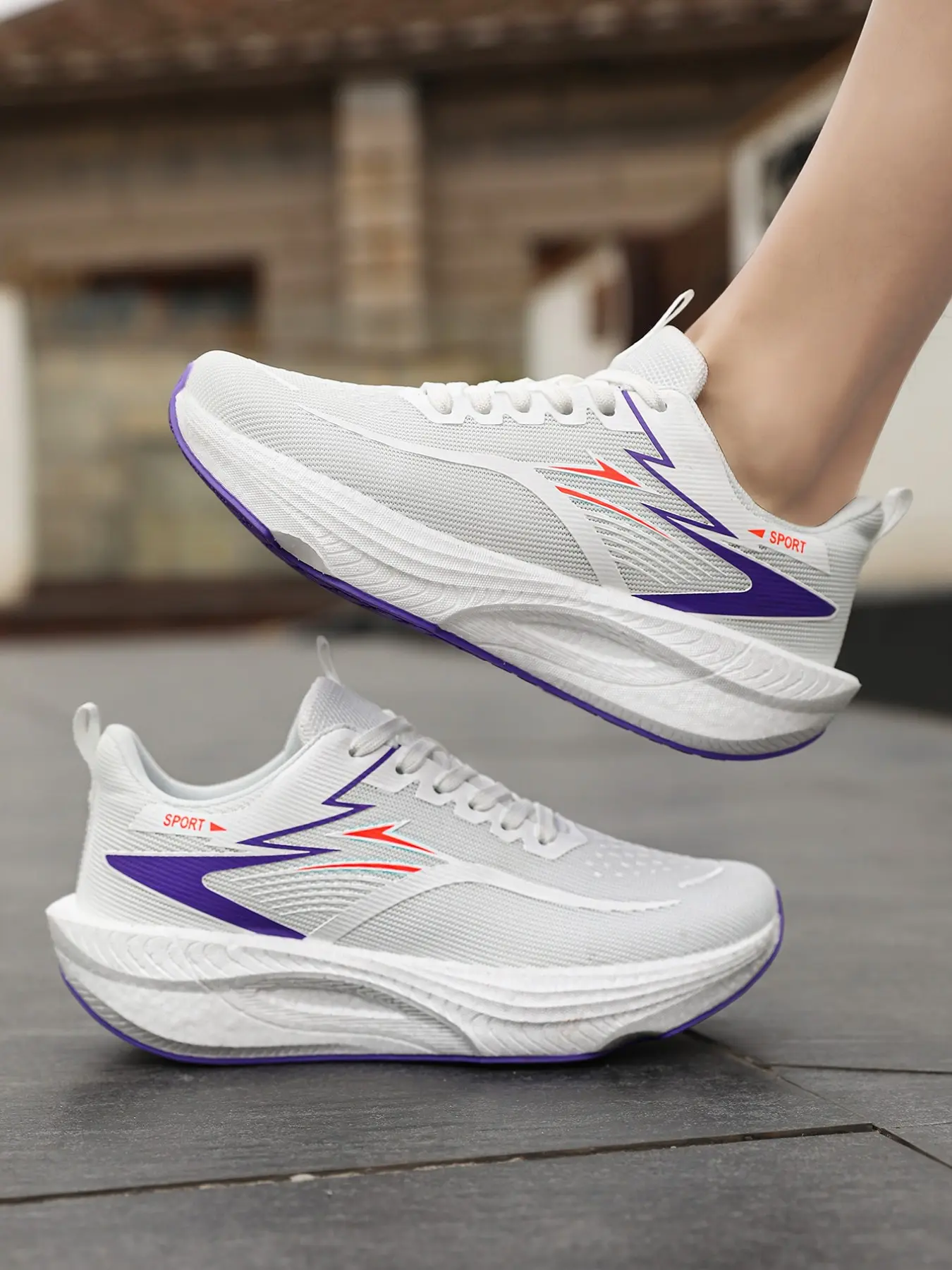 Multicolor-purple and orange and black