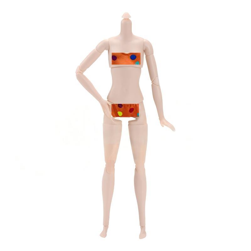 New 22-Joint Articulated Doll Body 11.5 Inches, DIY Toy Accessories, Unisex Puppet Parts, Creative Playset Component