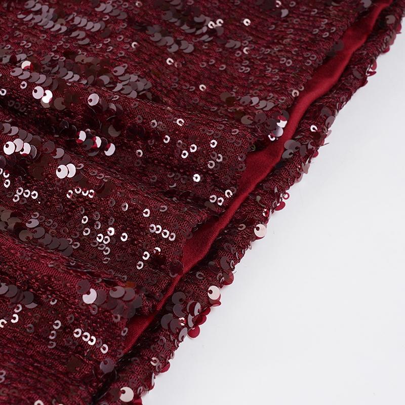 Elegant Sequined Skirt for Women, Slim-Fitting Christmas Party Dress, Short A-Line Skirt for All Seasons, Fashionable Street Style, Stretch Skirt