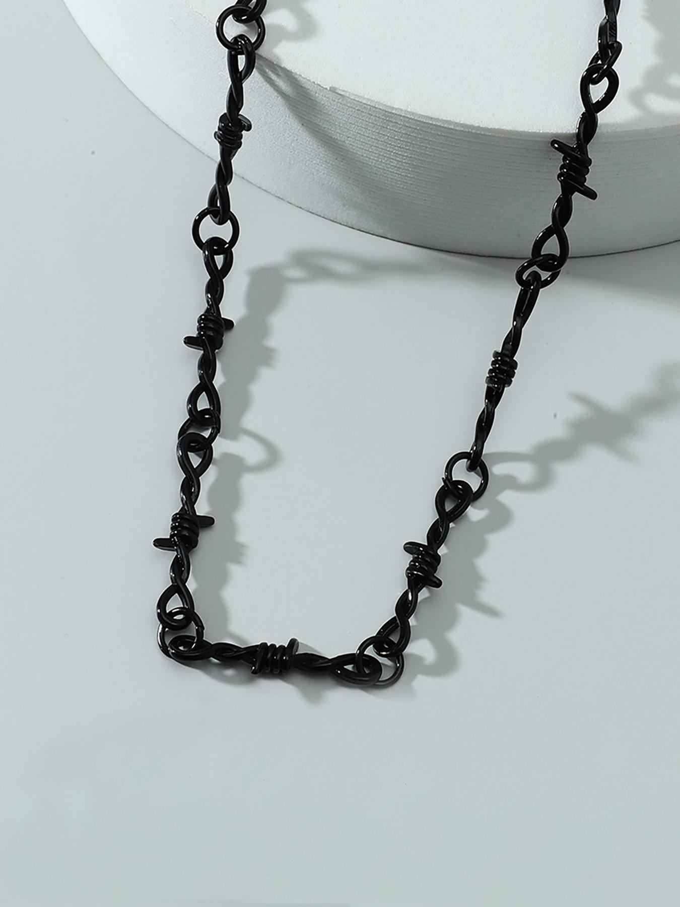 Men's Street Style Chain Necklace, Punk Style Chunky Chain Necklace, Fashion Jewelry for Party & Daily Clothing Decor, Trendy All-match & Exquisite Jewelry for Birthday Gift, Modern Versatile Accessories