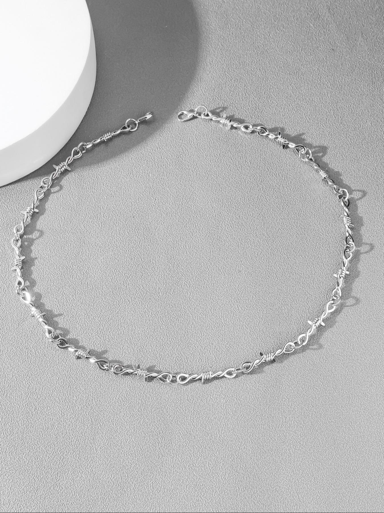 Men's Street Style Chain Necklace, Punk Style Chunky Chain Necklace, Fashion Jewelry for Party & Daily Clothing Decor, Trendy All-match & Exquisite Jewelry for Birthday Gift, Modern Versatile Accessories