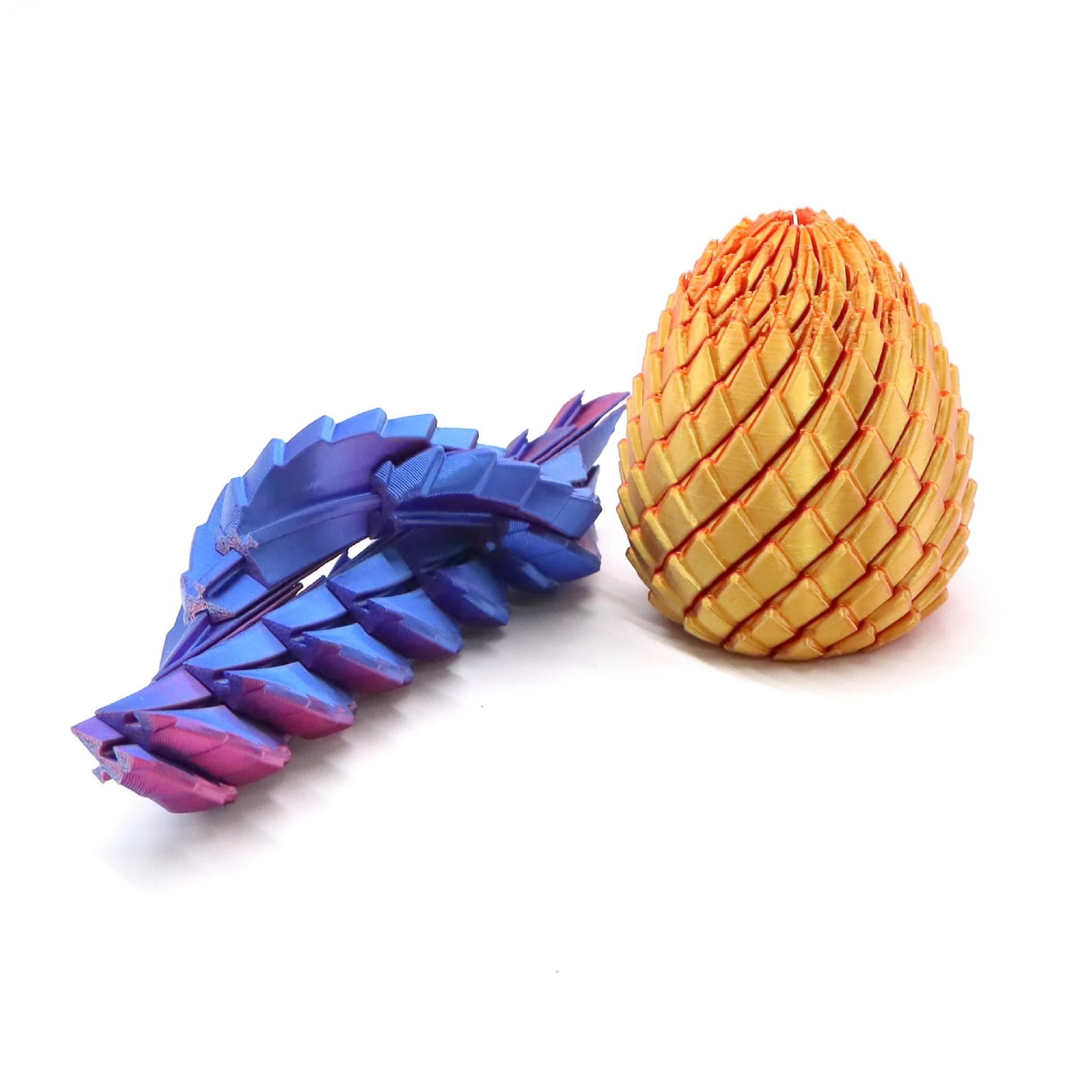 3D Printed Deformable Stress Relief Fidget Dragon Egg, Twister Slime Ball, Perfect Home Decor, Desktop Ornament, Holiday Gift