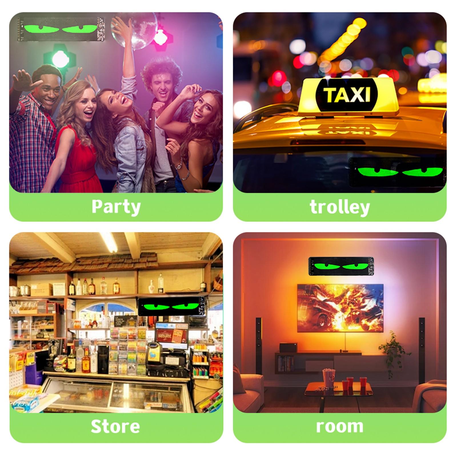 LED Pixel Soft Light Display Screen, Programmable LED Screen Night Light, Suitable for Cool Decoration in Cars, Application Control, DIY Text Pattern Animation, Wall Mounted or Desktop Use, Home Decoration, Artistic Creation, Game Room