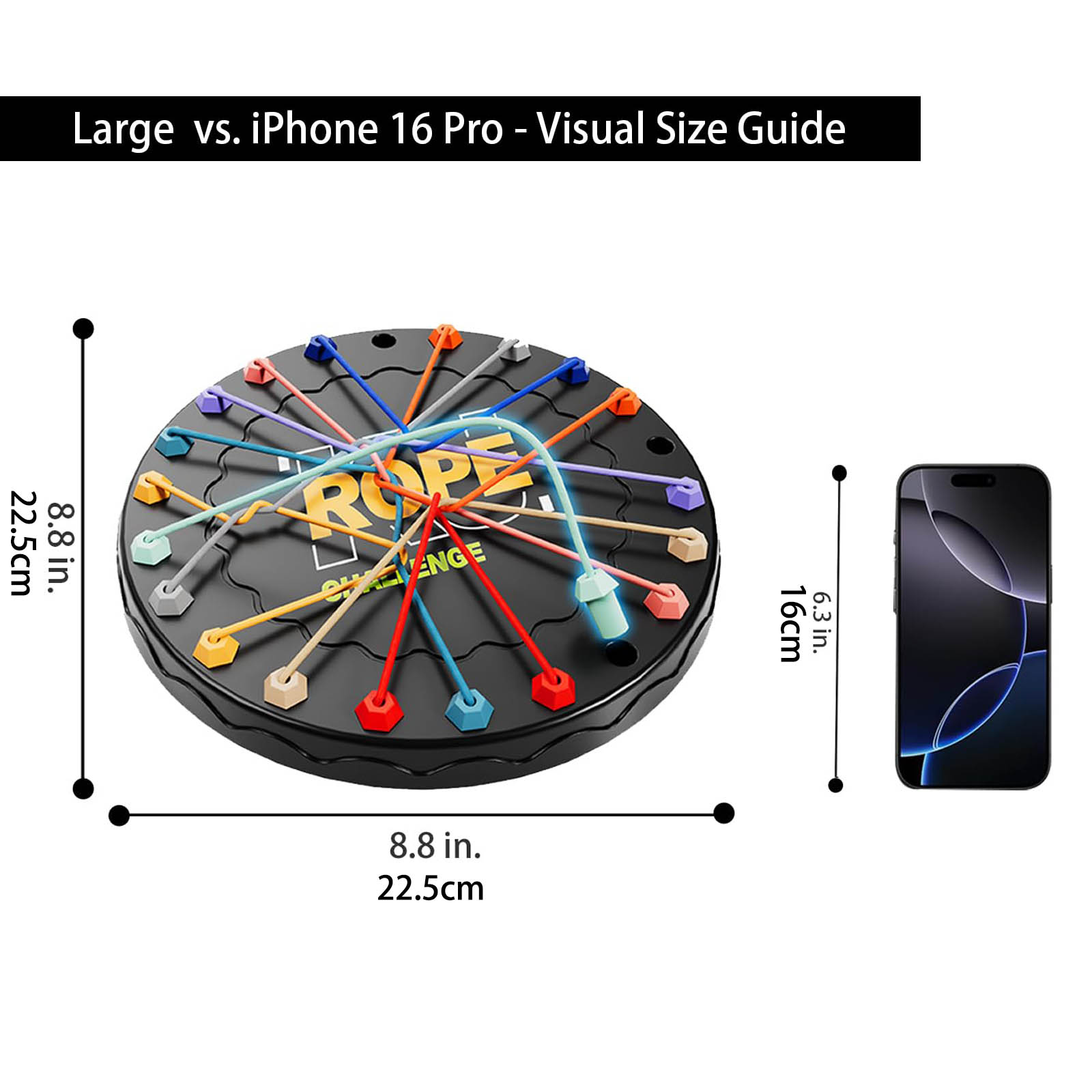 Tangle Challenge Indoor Game, Family Board Games, Educational Strategy Board Game for Kids & Adults, Multi-Level Family Travel Party Game, Perfect Gift