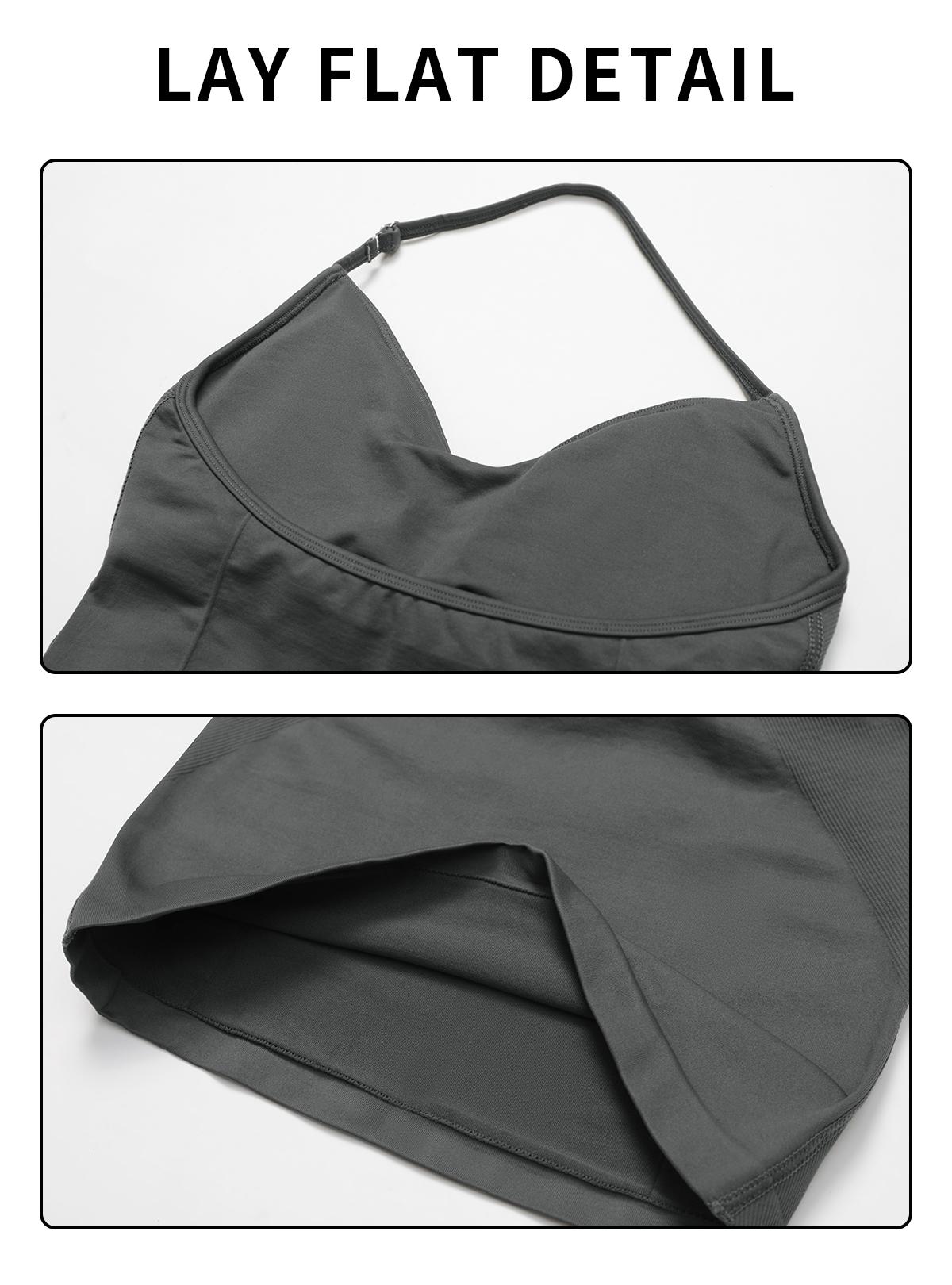 MFVIM Women's Fit Camisole with Built-in Bra Spaghetti Straps Basic Nylon Western Outfits Casual Sleeveless Cropped Tank Corset Spandex SpringStatements