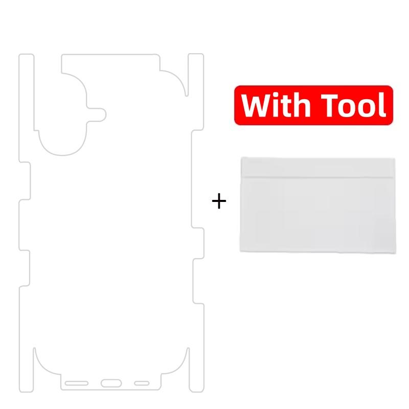 2-Pack Full Coverage Matte Back Film Protection for iPhone 17 Pro Max/17 Air/17 Pro, Side + Rear Screen Protector with Installation Tools