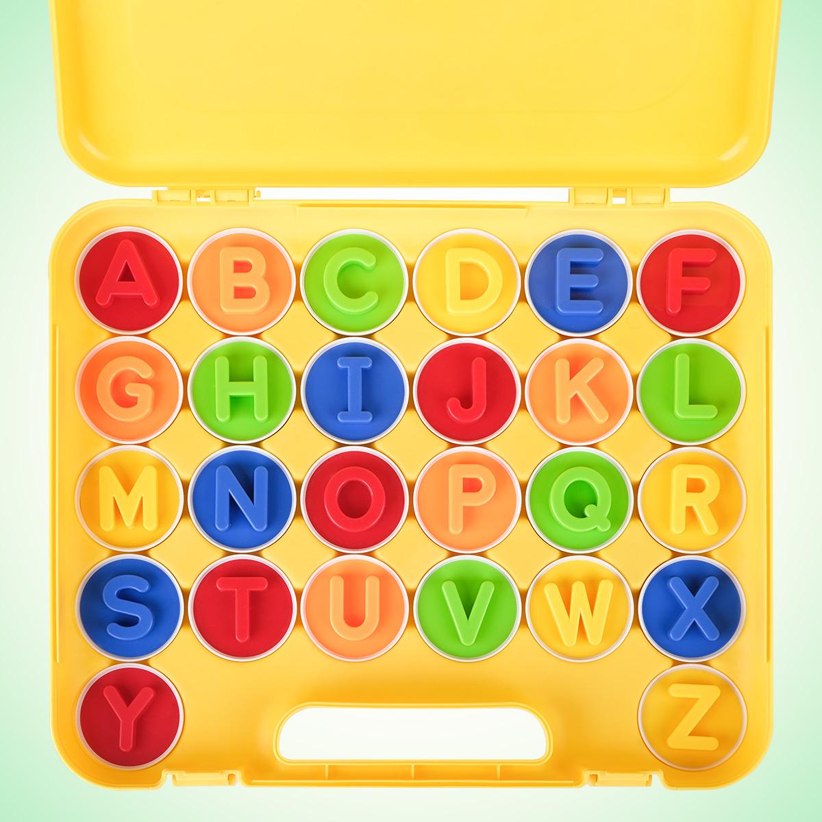 Coogam 26PCS Alphabet Matching Eggs Toy, Color Recoginition Puzzle Motor Skill Toy for Kids Coogam 26PCS Alphabet Matching Eggs Toy, Color Recoginition Puzzle Motor Skill Toy for Kids