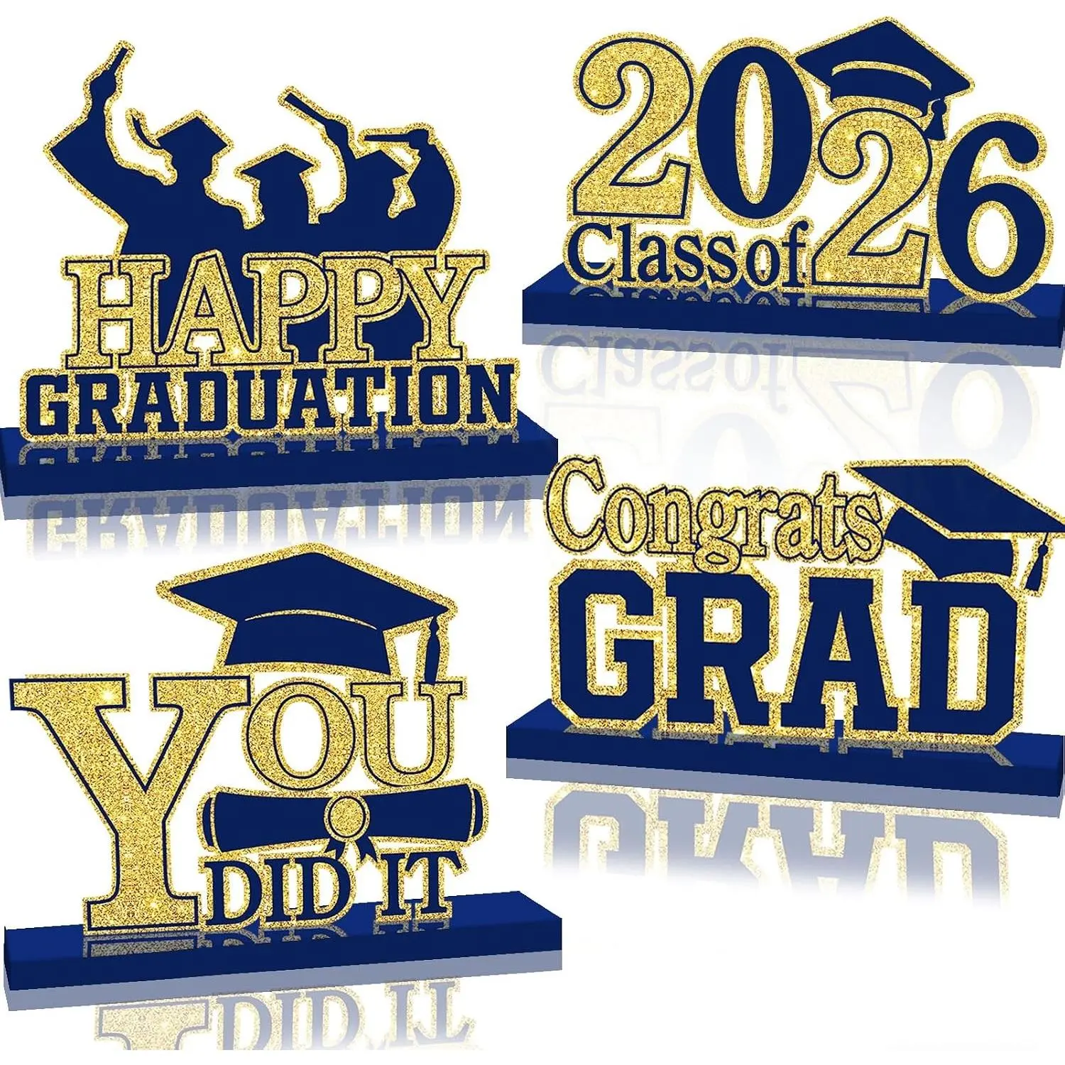 Navy Blue-gold