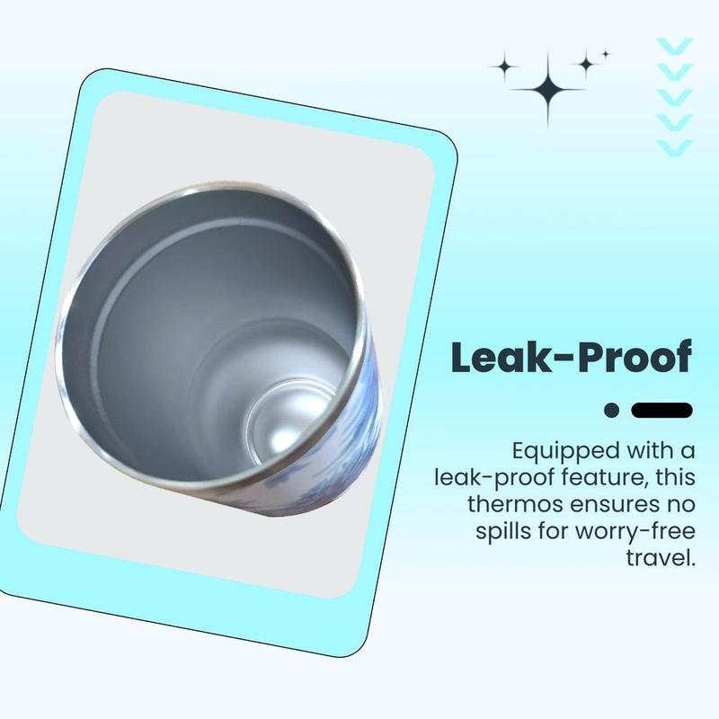 30 Oz Insulated Cup with Bluetooth-compatible Mini Speaker, Large Capacity 900ML Ice Bucket, Detachable Rechargeable Player, Thermal Mug for Hot & Cold Drinks