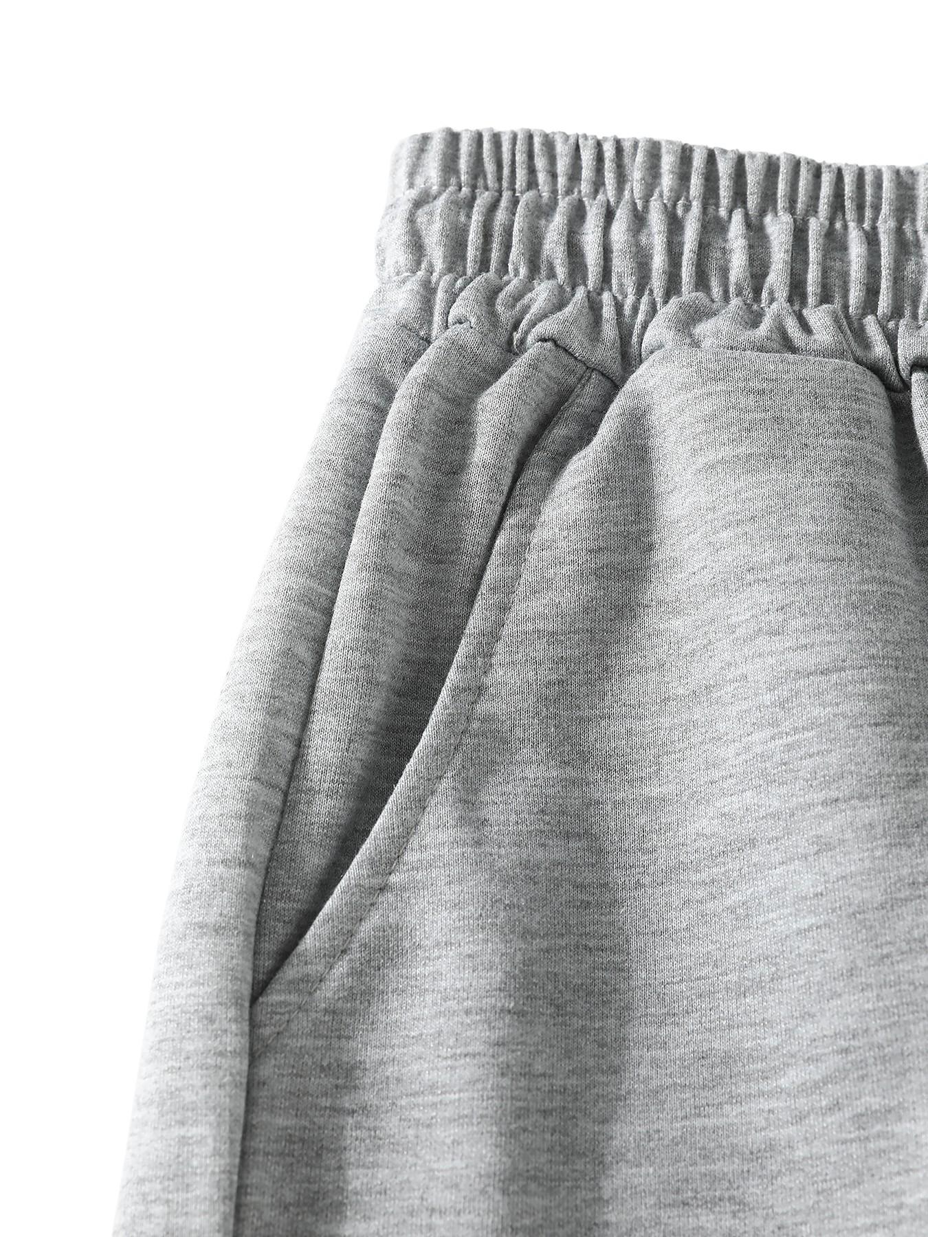 Women's Letter Print Drawstring Waist Shorts, Casual Elastic Waist Pocket Shorts for Summer, Ladies Bottoms for Daily Wear