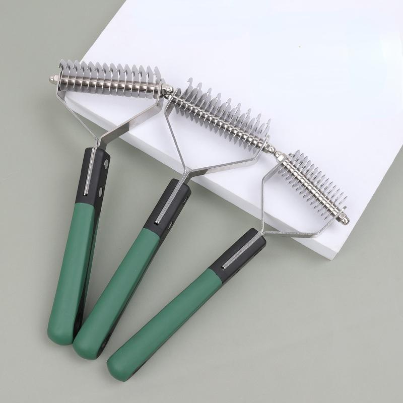 Painless Single Side Hair Removal Tool for dogs and cats - stainless steel comb rake smooth and painless hair removal