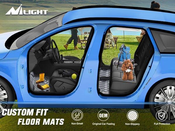Nilight TPE Floor Mats & Protector, Custom-Fit for 2020-2025 Ford Explorer 6-Seat Models, Automotive Car Interior Accessory, Mat Floor Mats, Protector Mat Floor Mats