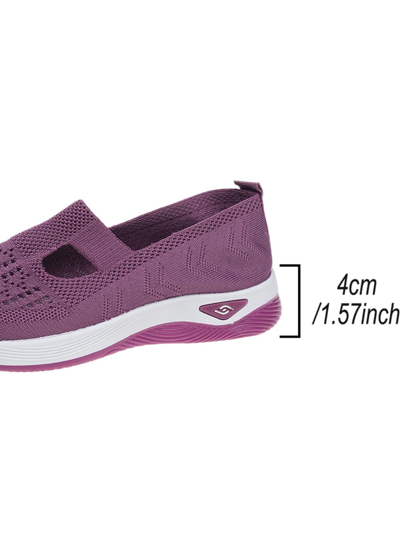Women's casual lightweight knitted breathable sneakers, Versatile walking shoes, comfortable shoes for spring and autumn, comfortable and breathable walking shoes, suitable for daily leisure and commuting to work and school, Lightweight Comfy Shoes