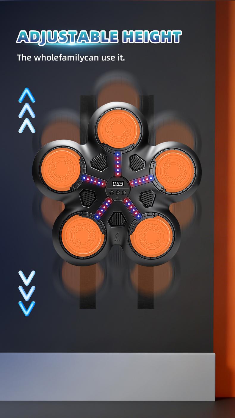 Smart Bluetooth-compatible Boxing Machine for Kids Aged 3+, Space-Saving Design, Precise Counting, Fun Fitness, USB PD Charging, Gift Idea