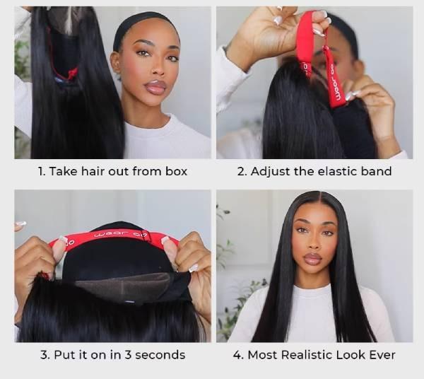 Suntuhair Wear and Go Glueless Wigs Human Hair Pre Plucked Pre Cut for Beginners 5x5 8X5 HD Lace Closure Wigs Human Hair 180% Density Body Wave Lace Front Wigs No Glue Pre Cut 3 Seconds to Wear Glueless Wig