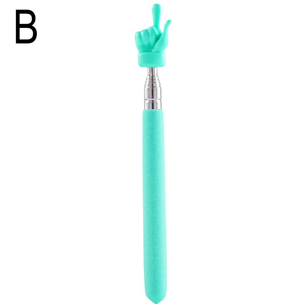 Retractable Teacher Pointer Finger Design StainlessSteel Telescopic School Teaching Pointer Stick Teacher Supplies for Classroom