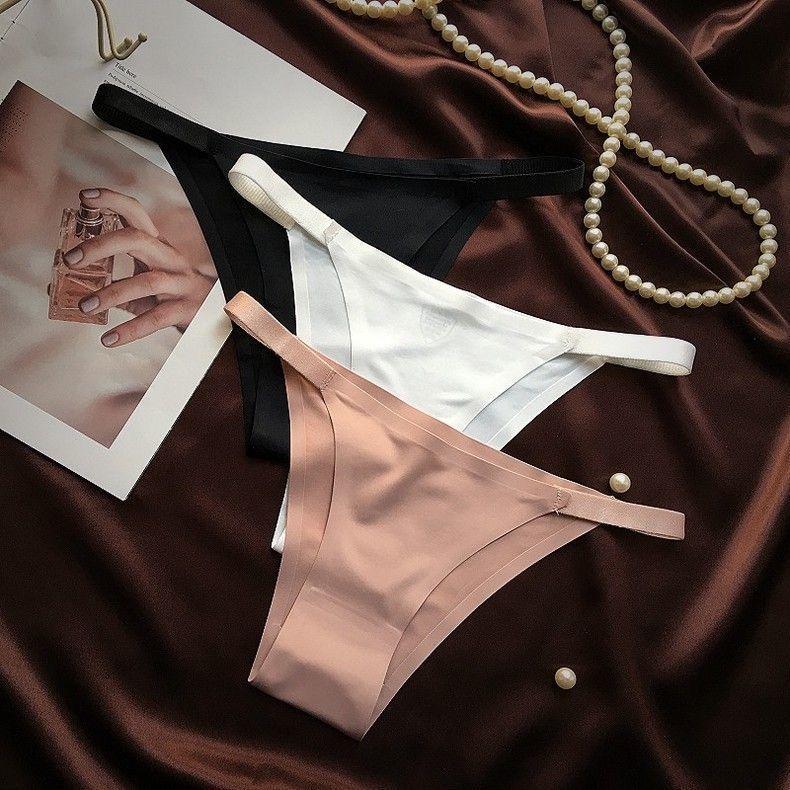 Women's Solid Color Seamless Knicker, Minimalist Breathable Comfortable Minimalist Pastel Panty for Daily Wear, Women's Underwear for All Seasons, Womenswear, Soft Panties, Daily Casual Underwear, Casual Elegant Underwear  Plus Size thongs