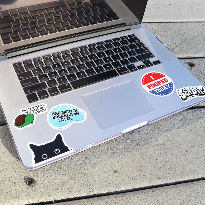 130PCS Funny Saying Sticker Pack - Snarky, Sarcastic Bold Humor Vinyl Waterproof Meme stickers for laptop, computer, water bottle, ipad, phones bumper folding  chair sticker pack