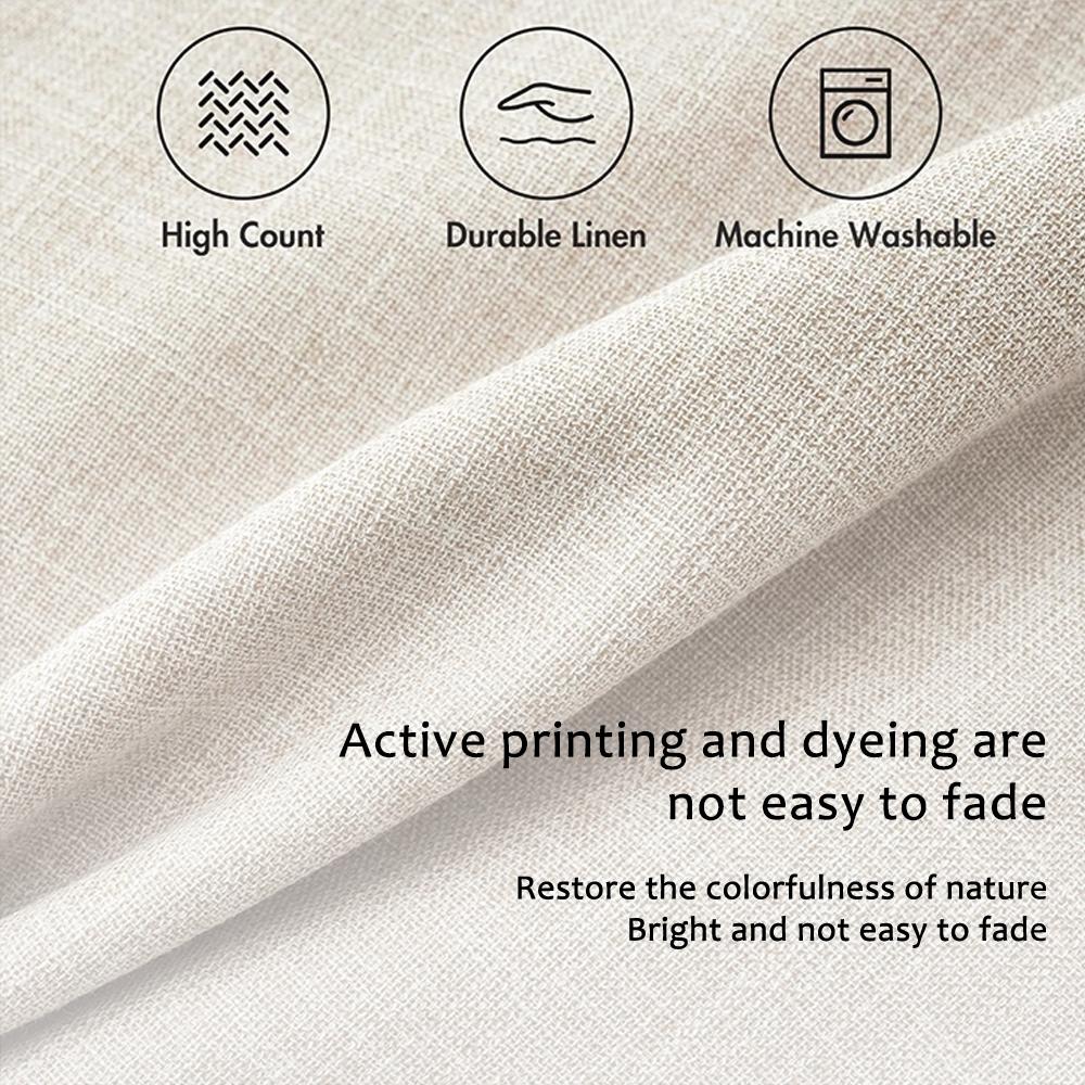 PIKPAKA Leopard print Cushion Cover Organic linen, breathable and skin-friendly, invisible zipper Eco-friendly double-sided printing，Washable and mite-removing, durable DIY fabric ，The perfect gift for home decor enthusiasts