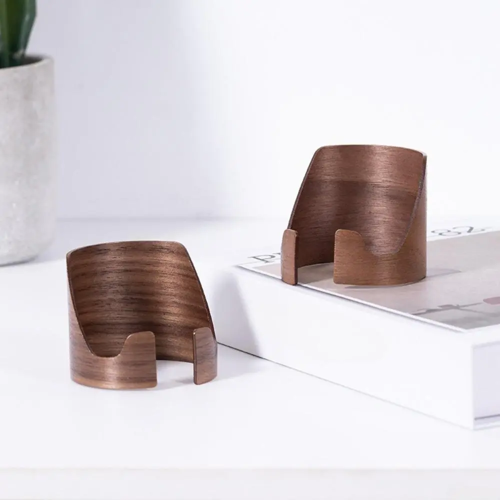 Minimalist Black Walnut Wood Desk Organizer with Natural Grain, Ergonomic Tabletop Stand for Laptops and Home Office Decluttering, Minimalist Decluttering, Office Desk, Aesthetic Office Supplies, Multi Purpose Organizer