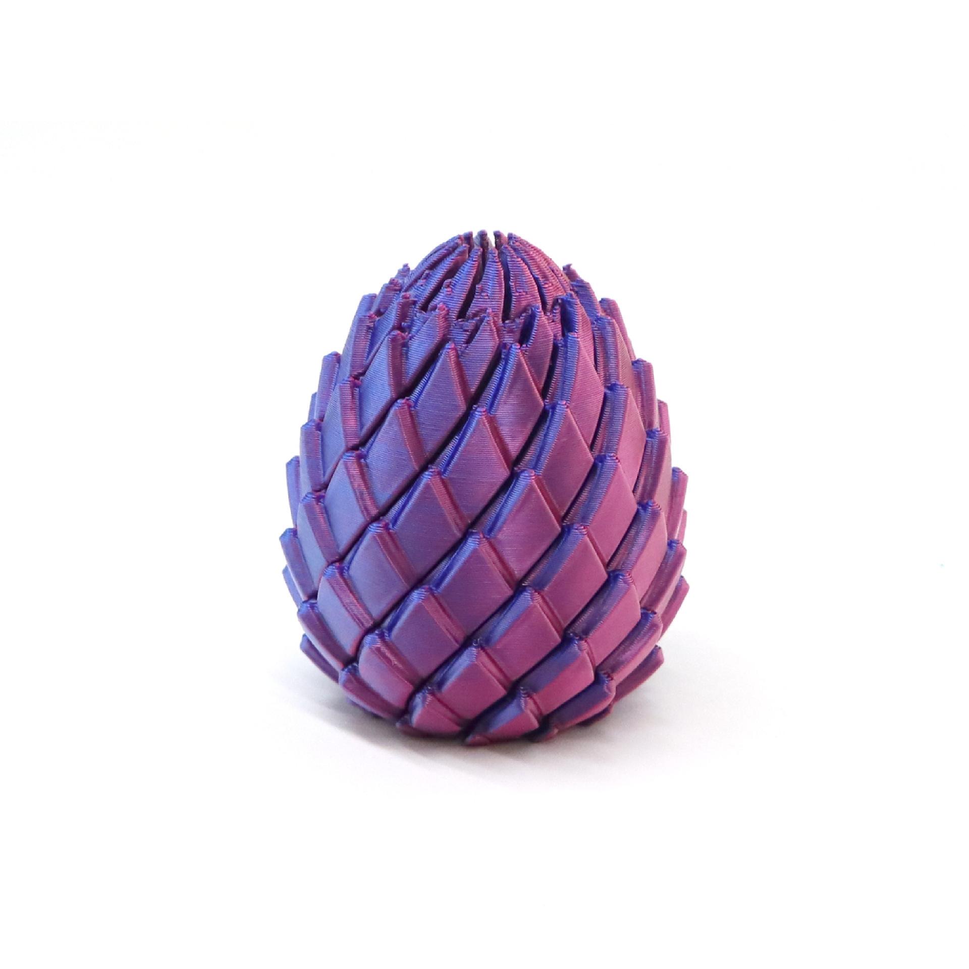 3D Printed Twist Egg, Pla Eco-Friendly Material, High Aesthetic Stress Relief Toy, Bendable and Transformable, Anxiety Relief, Gift for All Ages, Large Size, Multiple Colors Available