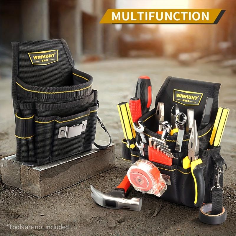 Tool belt set, including small tool bag, electrician and carpenter tool bag with belt clip, men's gardening tool bag, tool belt, tool kit, and tool bag Tool belt set, including small tool bag, electrician and carpenter tool bag with belt clip, men's gardening tool bag, tool belt, tool kit, and tool bag