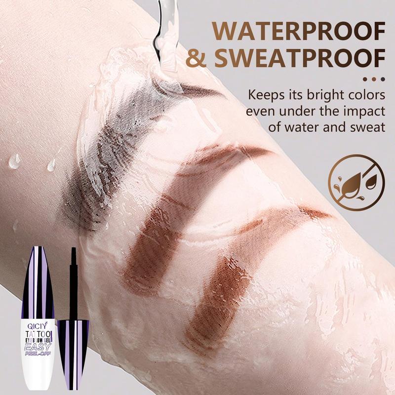 QICIY Waterproof Eyebrow Gel Long-lasting Formula Natural Shedding Tint Safe Ingredients 10g Easy Peel-off Perfect for Daily Use Women's Eye Makeup Tool tiktok shop Eyebrow Pencil brown tattoo color