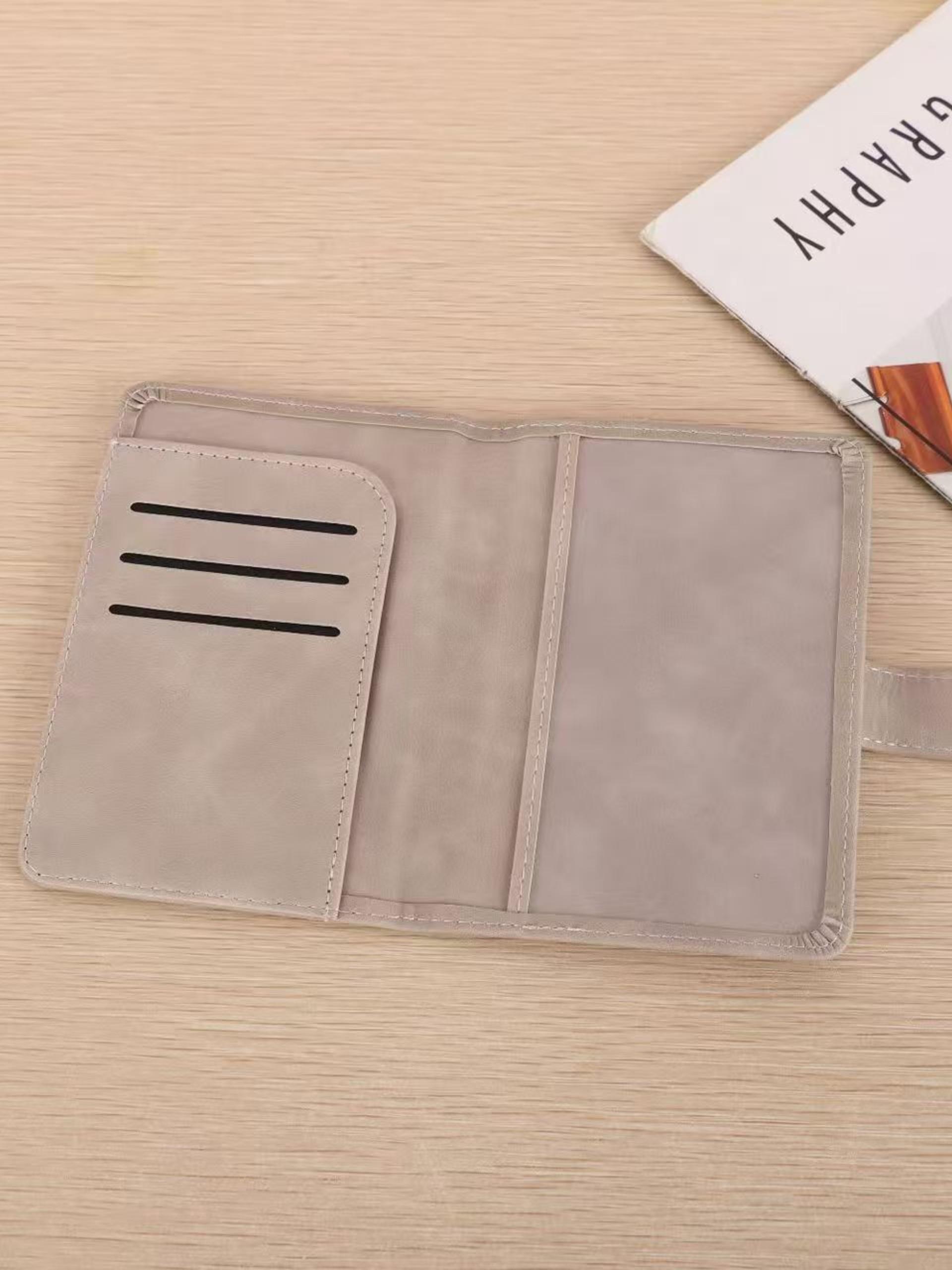 2026 New Passport Holder Portable Document Organizer PU Material Travel Passport Bag Multi-Function Passport Protector Card Folder Passport Wallet Passport Cover Travel Accessories