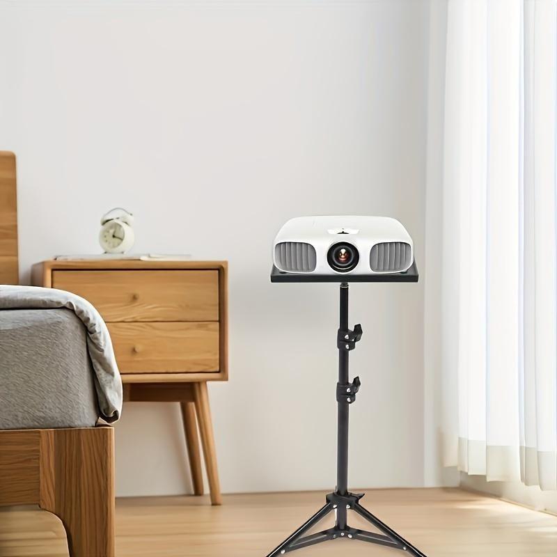 Adjustable Height Multifunctional Projector Stand with Tray, Foldable Design, Easy Storage, Suitable for Desktop or Floor Use