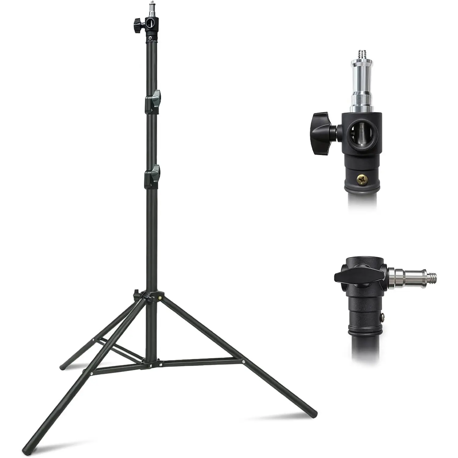 10FT Light Stand, 28mm Heavy Duty Stand with 1/4" 3/8" Mount