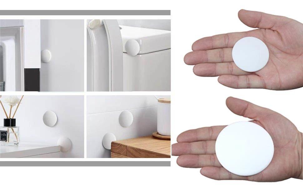 Door Stoppers (6 Pcs) Door Stops Wall Protector. 2" White Silicone Door Bumpers with Strong Thickened Adhesive of Rubber Knob, Round Wall Shield Cushion. Door Knob Wall Protector,Anti-Collision Pad Door Stoppers (6 Pcs) Door Stops Wall Protector. 2" White Silicone Door Bumpers with Strong Thickened Adhesive of Rubber Knob, Round Wall Shield Cushion. Door Knob Wall Protector,Anti-Collision Pad