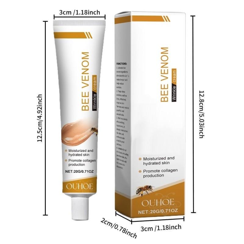 Bee Venom Cream for All Skin Types, Moisturizing Face Cream for Men and Women, Portable Skincare, Perfect Gift for Holidays
