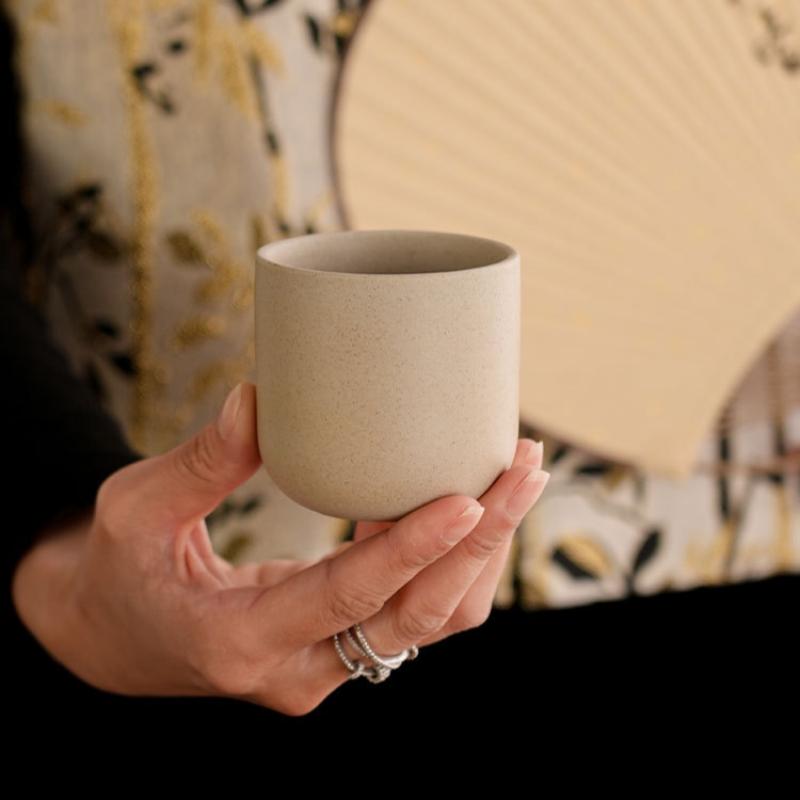 Japanese Style Ceramic Coffee Cup, Handmade Clay Espresso Mug, Large Tea Bowl, Personalized Home Use, Unique Design