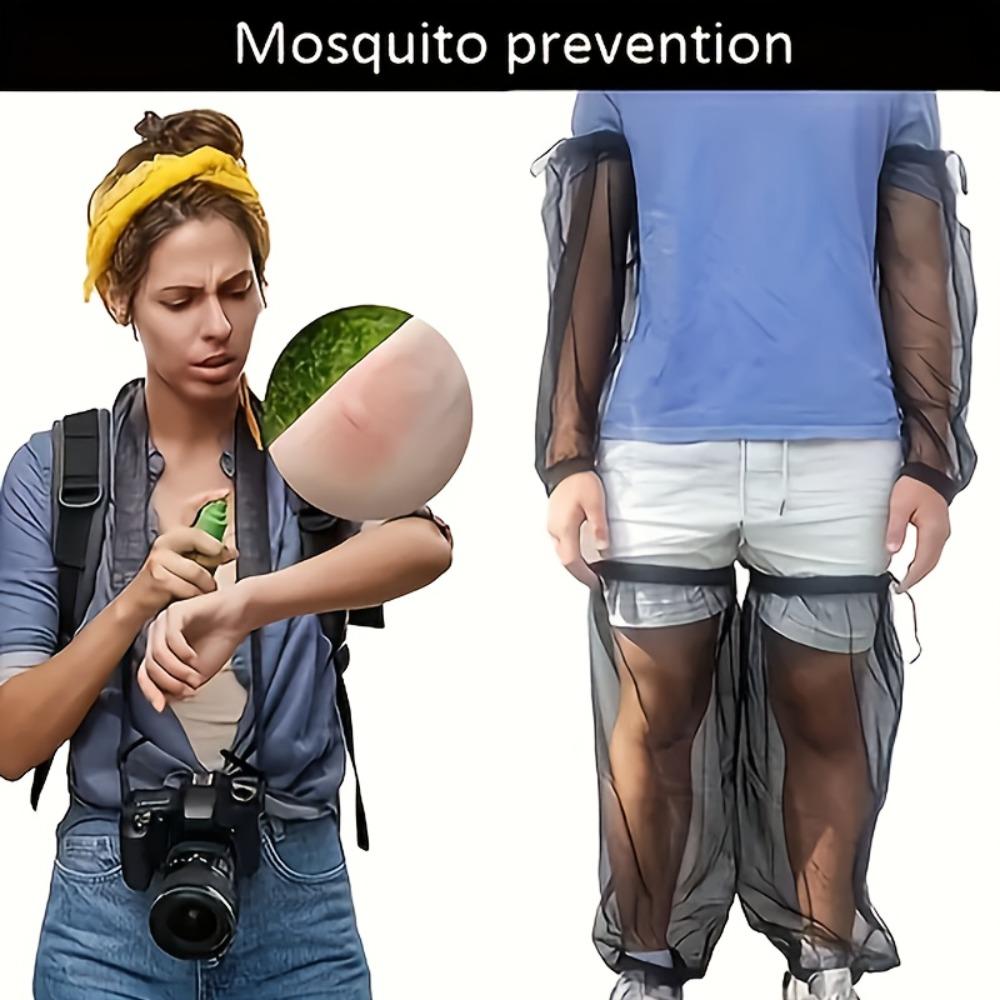 Mesh Arm Sleeves & Leggings Set, Summer Breathable Mosquito Net for Arms and Legs – Anti Bug Protection for Outdoor Camping, Sports, Fishing, Unisex