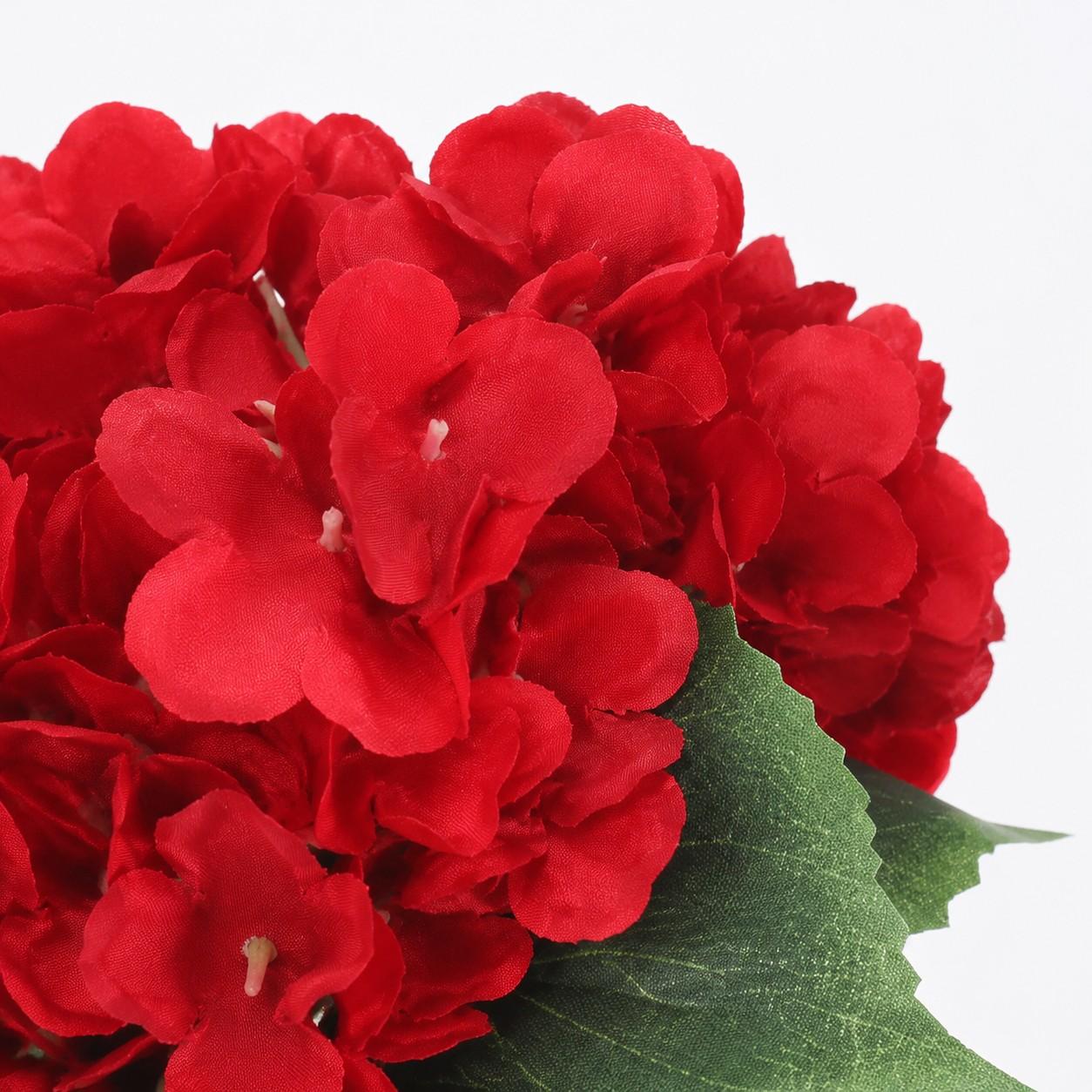 4 Pcs Leafy Artificial Hydrangeas, DIY Home Decor, Hotel Wedding Centerpieces, Low Maintenance, Evergreen All Year Round