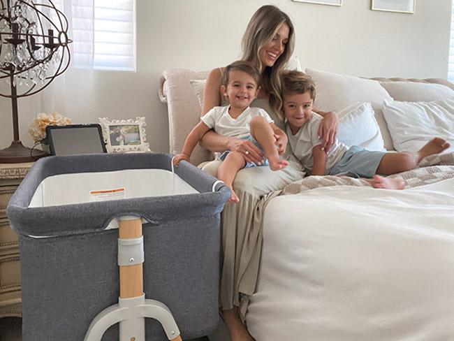 HARPPA Cuddly | 3-in-1 Baby Bassinet Bedside Sleeper, Rocking Bassinet with Mattress & Cover, 5 Height Adjustable Bassinet for Baby with Wheels, Crib For Infant HARPPA Cuddly | 3-in-1 Baby Bassinet Bedside Sleeper, Rocking Bassinet with Mattress & Cover, 5 Height Adjustable Bassinet for Baby with Wheels, Crib For Infant