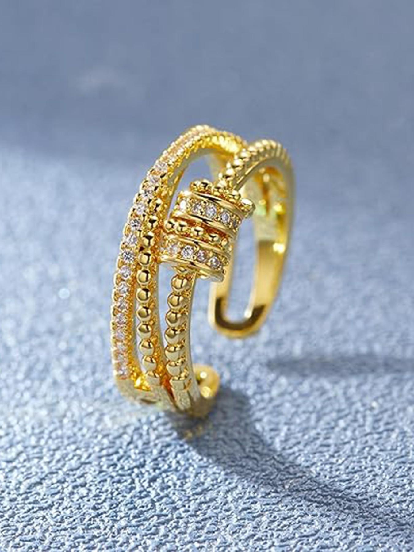 To my daughter - The Stress Relief Meditation Finger Spinner Ring, with a Beaded Rotator, Adjustable Rotating Finger Spinner Jewelry, as a gift for your daughter/stepdaughter, a graduation gift, a perfect gift for her