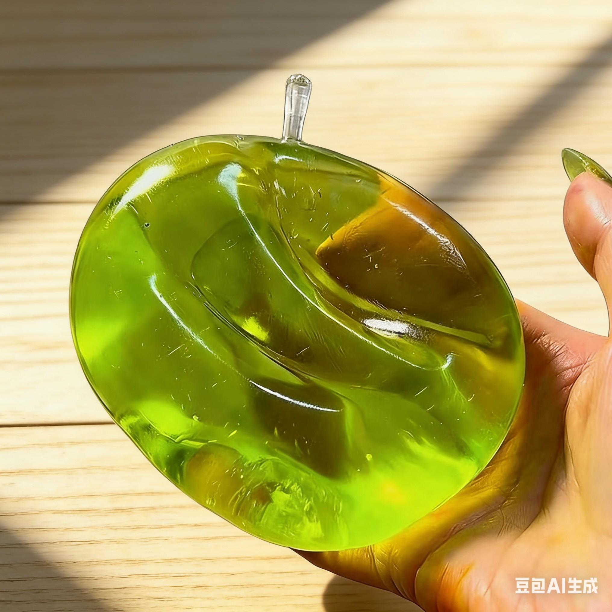 Apple Squeeze Toy, Slow Bounce Malt Ball Stress Relief Fidgeting Hand Gripper, Unisex Relaxing Plaything, No Battery Needed, Ca Prop 65 Compliant