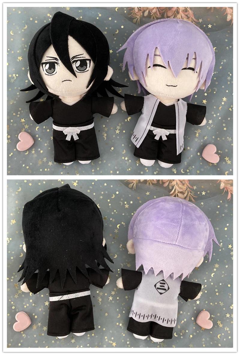 Bleach Anime Soft Fabric Stuffed Plush Toys - 20cm Kurosaki Ichigo, Kuchiki Rukia, Kuchiki Byakuya, Ichimaru Gin Unisex Cosplay Plushies, Christmas Gifts for Classic Toy Enthusiasts