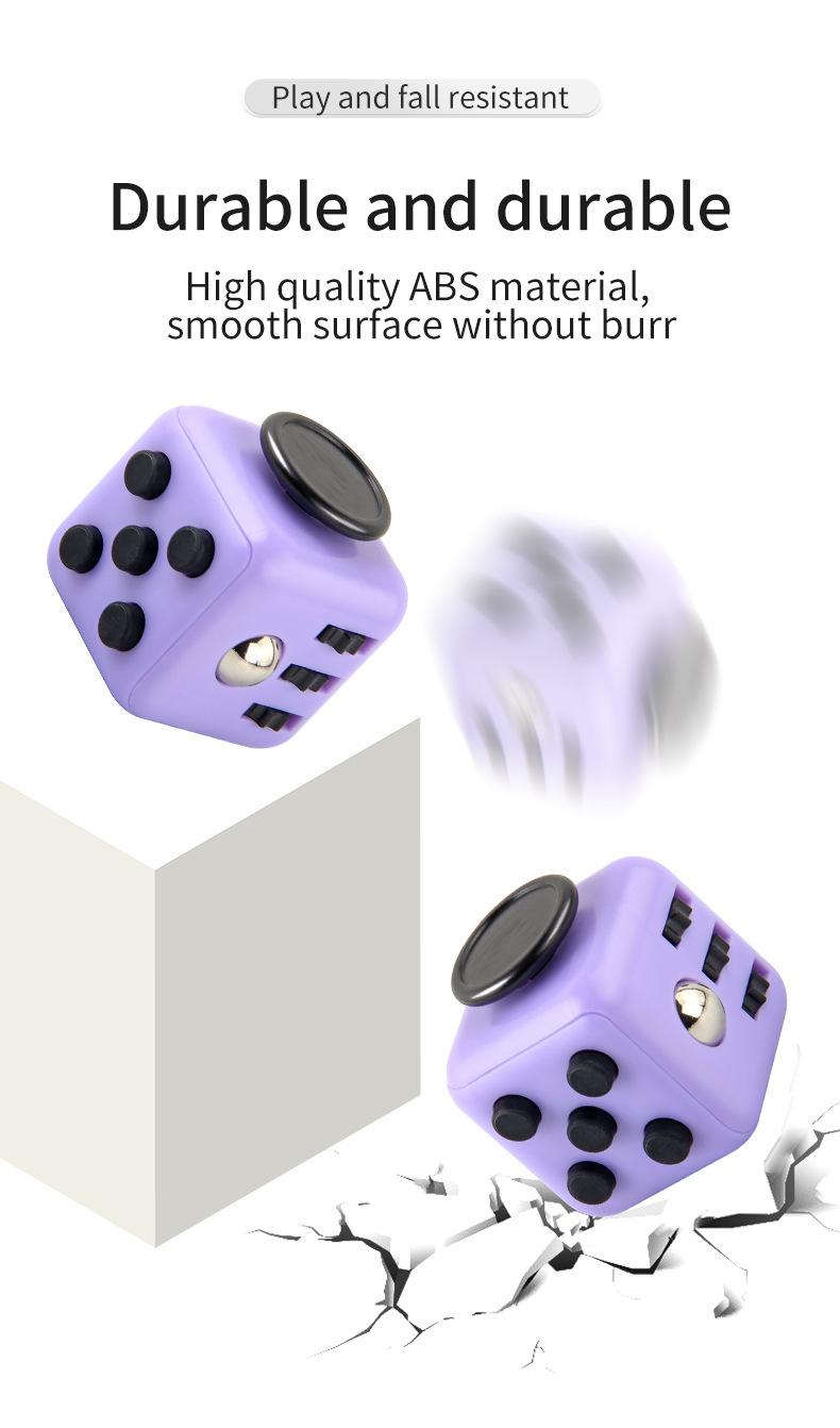 6-Side Fidget Cube Stress Relief Infinity Cube Dice Toy for Adults