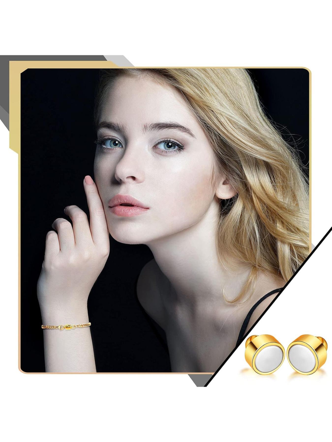 Magnetic Clasps Set for Jewelry Making, Magnetic Converter & Extender Clips, Ideal for DIY Bracelets Necklaces, Enhance Your Craft Projects