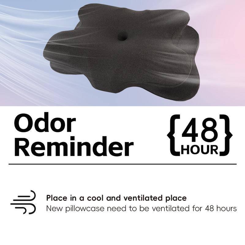 100% Supportive Memory Foam Pillow for Pain Relief - Orthopedic Cervical Pillow for Side, Back, and Stomach Sleepers, Ergonomic Support Pillow with Cooling Pillowcase, Gray | Perfect Gift for Black Friday, Halloween, Christmas & New Year 100% Supportive Memory Foam Pillow for Pain Relief - Orthopedic Cervical Pillow for Side, Back, and Stomach Sleepers, Ergonomic Support Pillow with Cooling Pillowcase, Gray | Perfect Gift for Black Friday, Halloween, Christmas & New Year