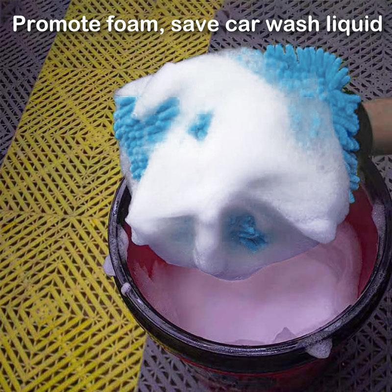 Car Cleaning Glove, Double-sided Car Wash Mitt, Thick Car Cleaning Mitt, Anti-scratch Car Cleaning Tool, Home Kitchen Plush Glove Tool