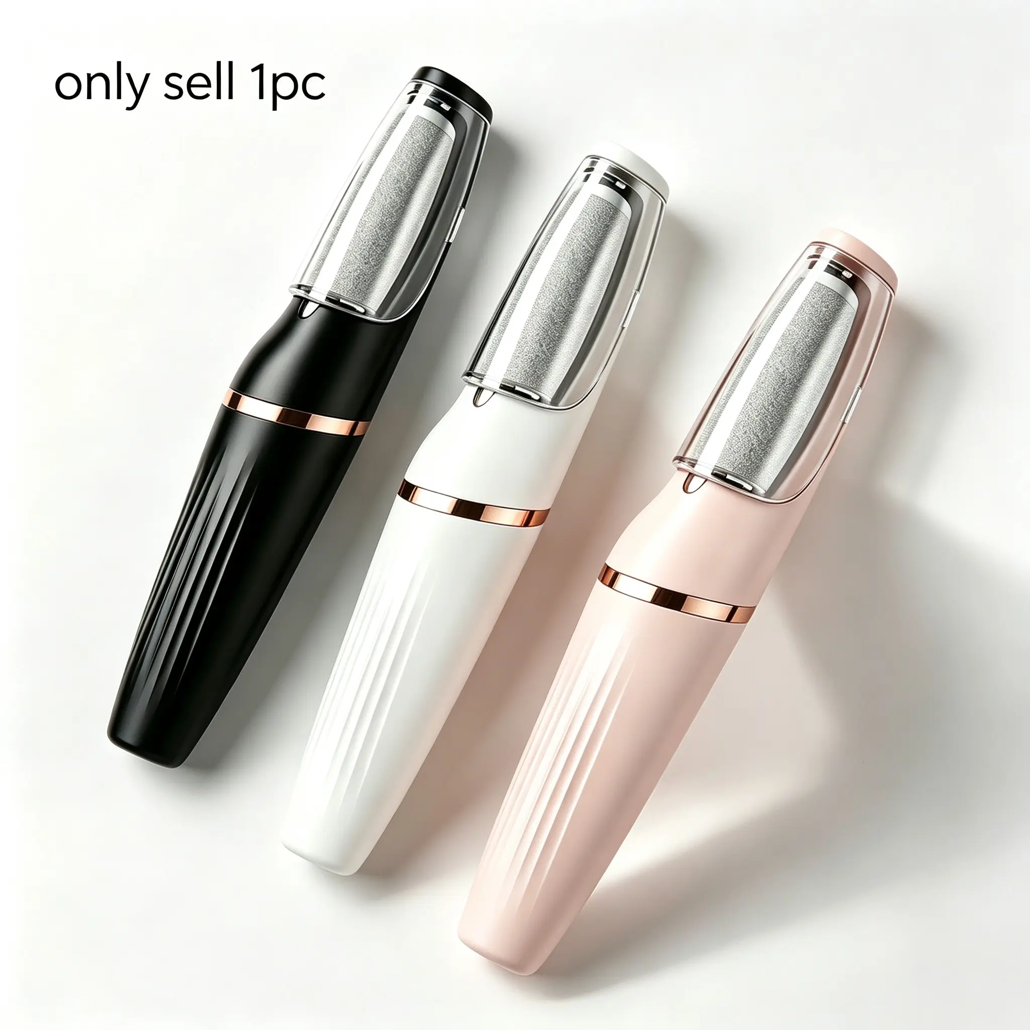 Rechargeable Electric Foot File, Portable Home Pedicure Grooming Tool, Replaceable Grinding Heads, Ideal for Rough Foot Skin Care