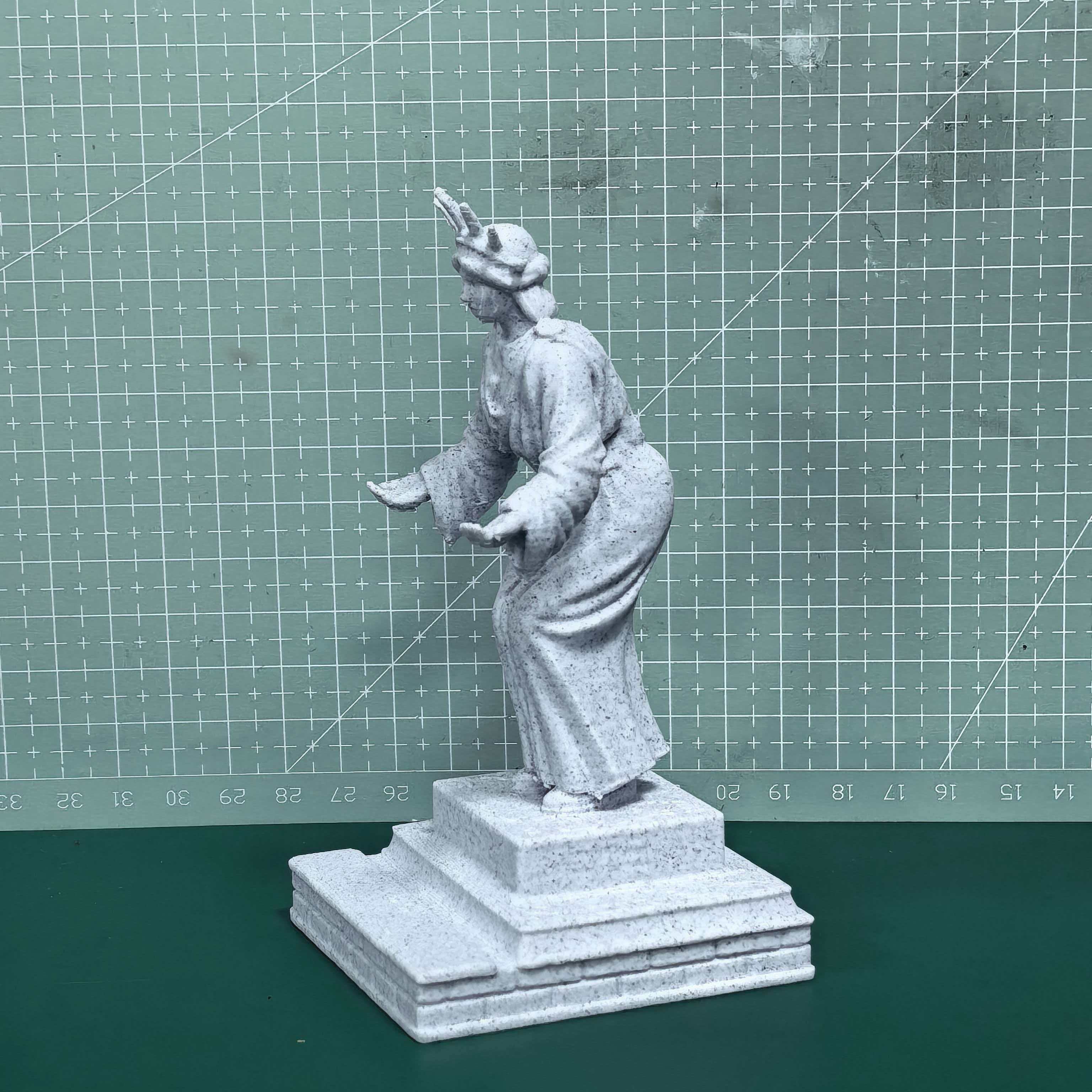 Creative 3D Printed Statue of Liberty Pen Holder, Pla Eco-Friendly Material, Desk Decor Gift, Office Learning Essential, Unique Stylish Item