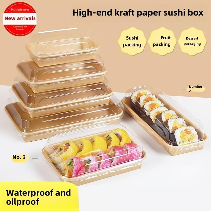 10 Reusable Food Storage Containers with Transparent Lids, Durable Design for Sandwiches, Sushi, Snacks & More, Perfect for Home & Office Use