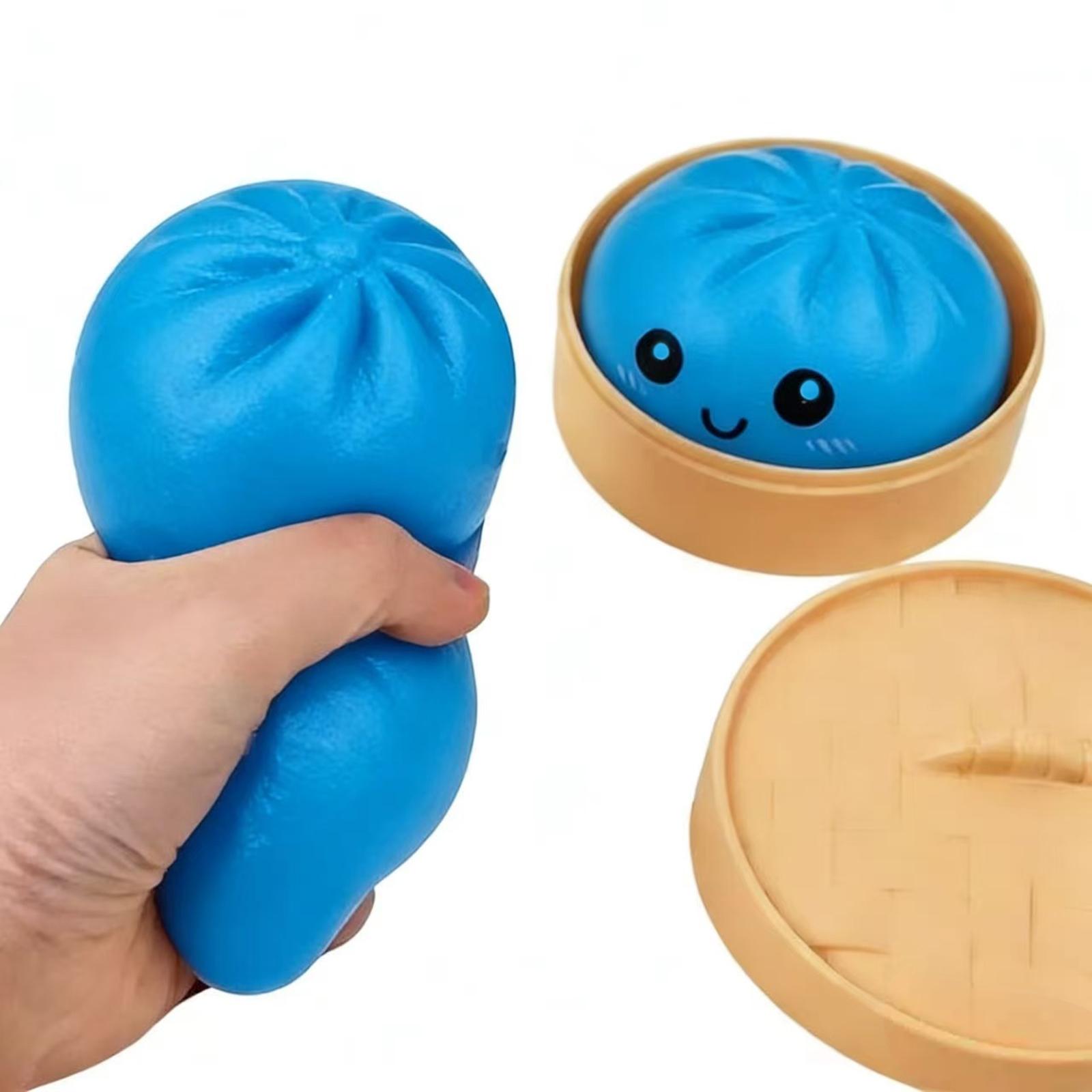 Giant Glitter Dumpling, Colorful Dumplings Stress Balls, Soft Squeeze Decompression Dough, for Adult Anxiety Relief & Sensory Play, for Stress Relief