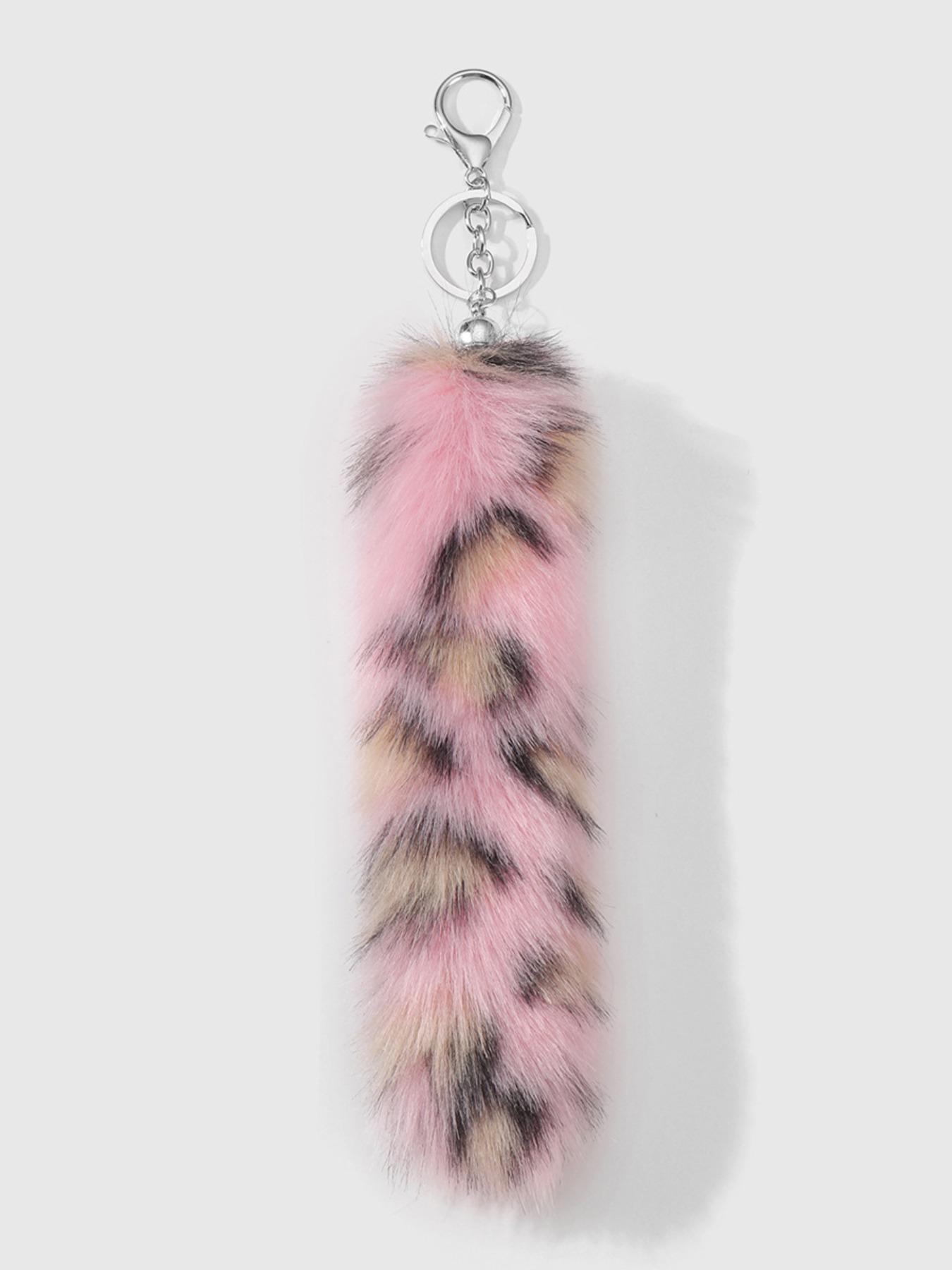 Super Giant Plush Fox Tail Bag Charm Keychain, Fashionable Halloween Handbag Accessory, Eye-Catching Style Statement for Bags & Clothing Decorations