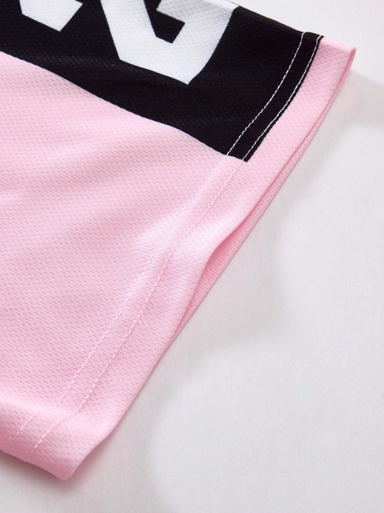 Women's Vintage Loose Fit Football Jersey, Floral Print & Sleeves, Casual Sports Wear, Outdoor Activities & Daily Wear