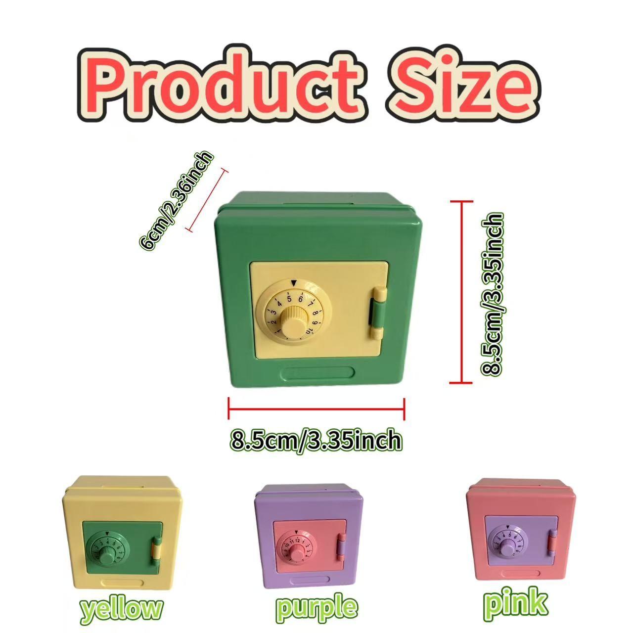 1pcsChildren's ATM piggy bank, suitable for boys and girls, mini electronic bank with password lock, safe coin bank for boys and girls, children's cash savings box, great children's gift toy bank